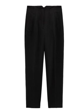ZARA High-Waist Black Tailored Trousers Size: Medium /28